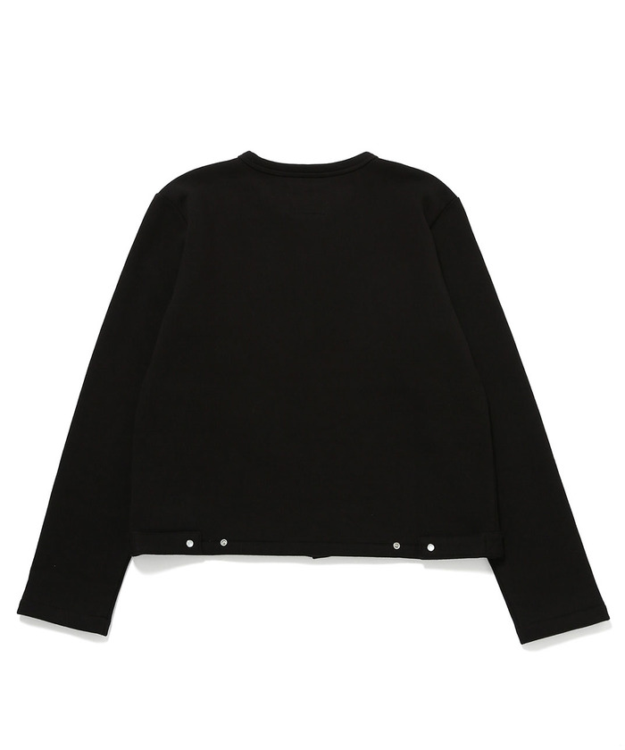agnes b.◆23AW/agnes b. pour ADAM ET ROPE/M/コットン/BLK/無地/ECF3M392// agnes b. pour ADAM ET ROPE'】CARDIGAN PRESSIONS(503391804
