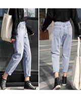セール ボーイフレンドデニム きれいめ ロールアップデニムパンツ レディース ゆったり ジーンズ 黒 ミニミニストア Miniministore D Fashion