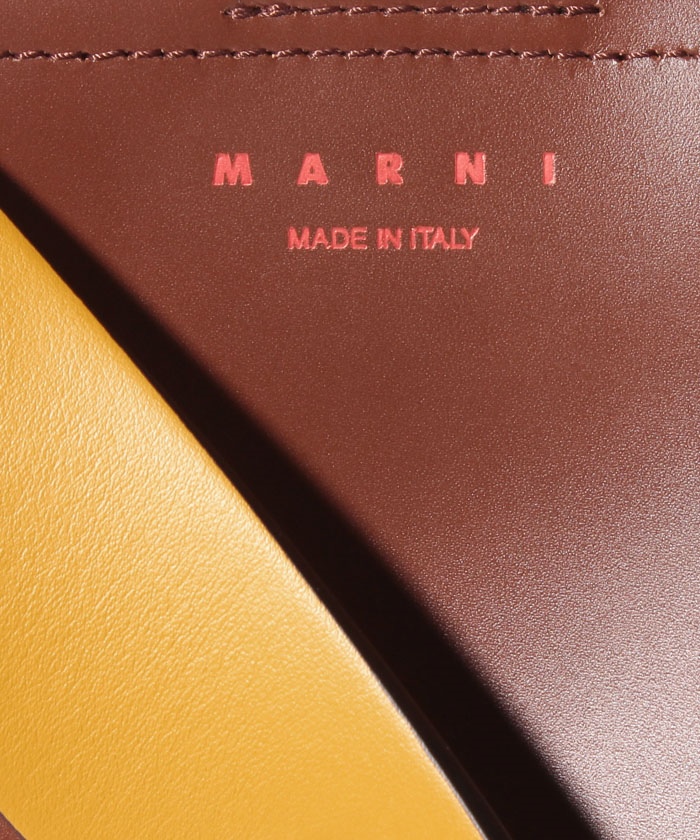 楽天市場】 MARNI マルニ ショルダーバッグ PUNCH レッド ブラウン