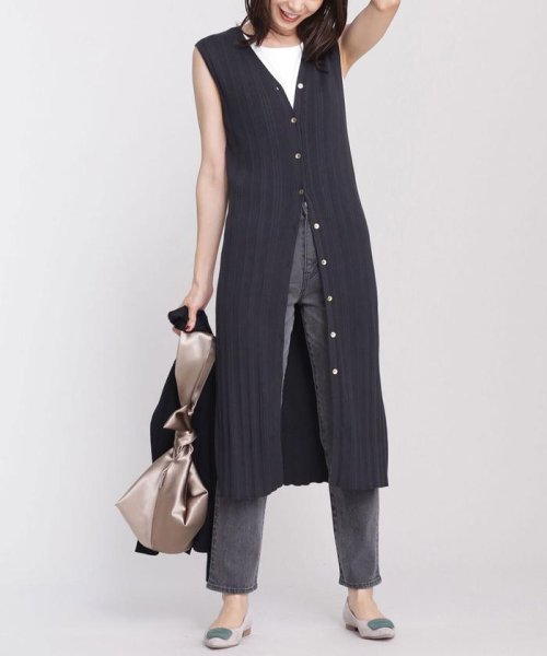 セール Clean Feel Knit リブジレワンピース ナノ ユニバース Nano Universe D Fashion セール Clean Feel Knit リブジレワンピース ナノ ユニバース Nano Universe D Fashion