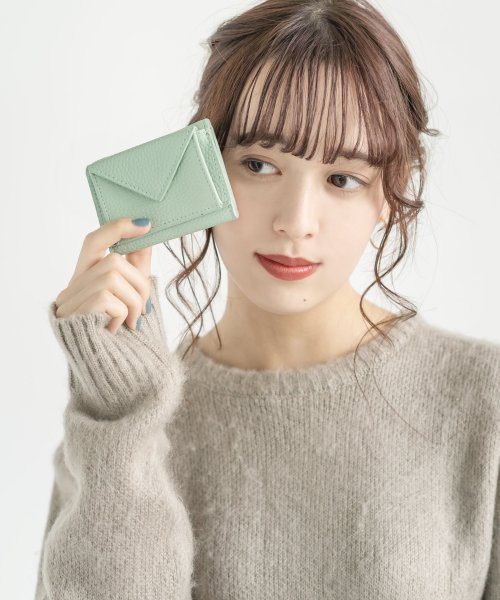 ミニ財布 三つ折り財布 レディース メンズ コンパクト スリム シンプル おしゃれ カジュアル プレゼント ギフト 結婚式 ランチ お揃い 男女兼用 Vovo ロッキーモンロー Rocky Monroe D Fashion