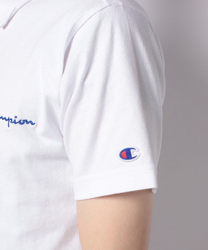 セール50%OFF】【Ｃhampion】 チャンピオン ロゴ 刺繍 半袖 ポロシャツ