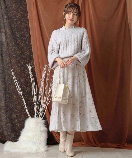 セール Tvドラマ着用 Steady 11月号 美人百花 Ray10月号掲載 ペン書きリリーワンピース ノエラ Noela D Fashion