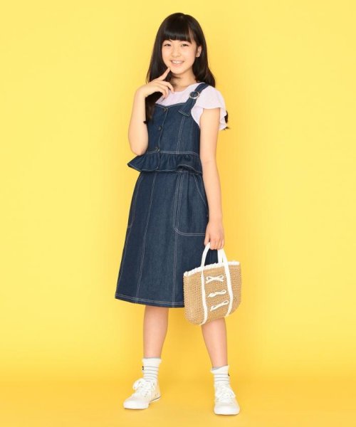 セール 150 170cm デニム2way ワンピース 組曲kids Kumikyoku Kids D Fashion