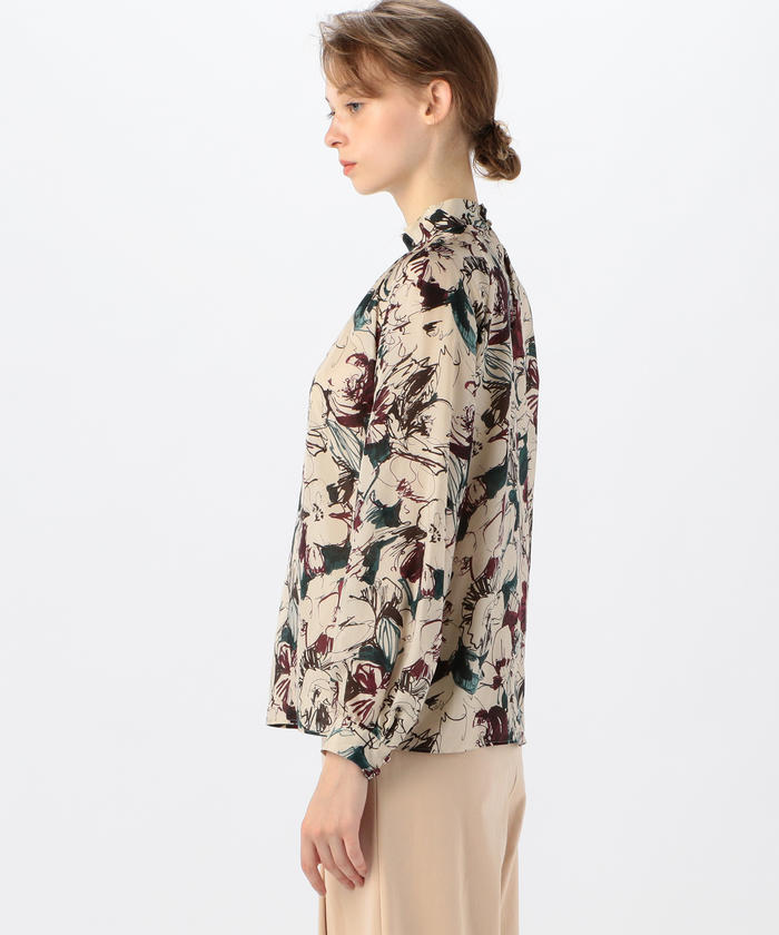 クーポン】【セール 30%OFF】シルクペルシアフラワープリント