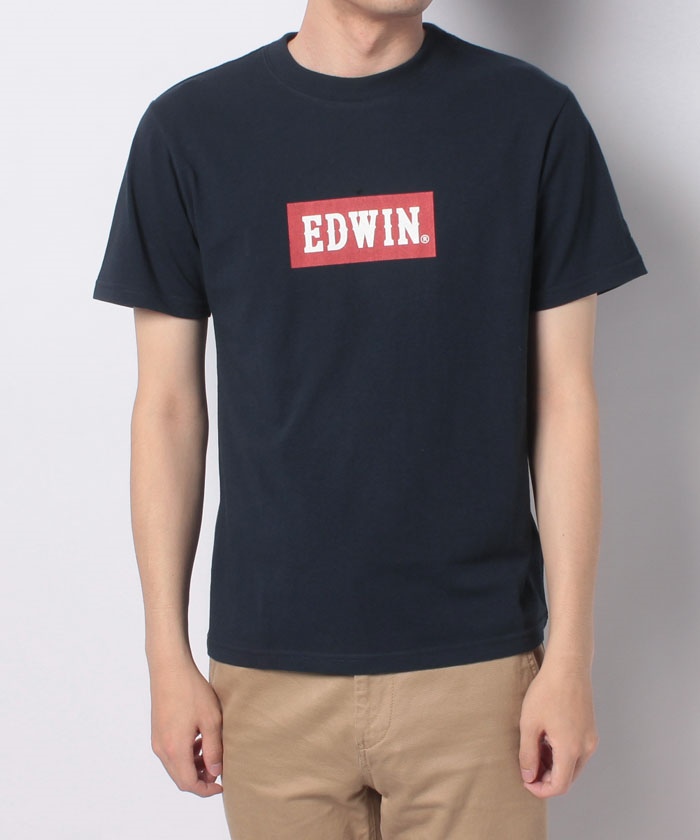 セール35%OFF】【EDWIN】 エドウィン ボックスロゴ 半袖 Tシャツ 