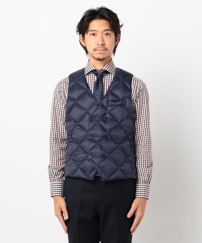 TAION/タイオン】TAION CITY LINE SNAP BUTTON W DOWN GILET TAION