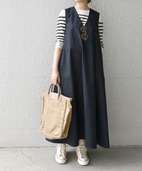 Ships Any マキシテントワンピース ネイビー シップス エニィ ウィメンズ Ships Any Womens D Fashion