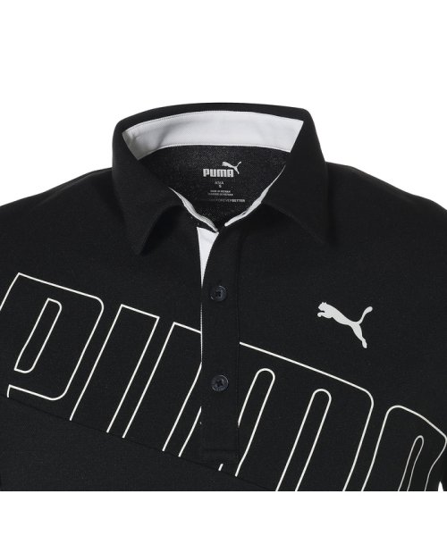 ゴルフ ビッグ プーマ ロゴ 半袖 ポロシャツ プーマ Puma D Fashion