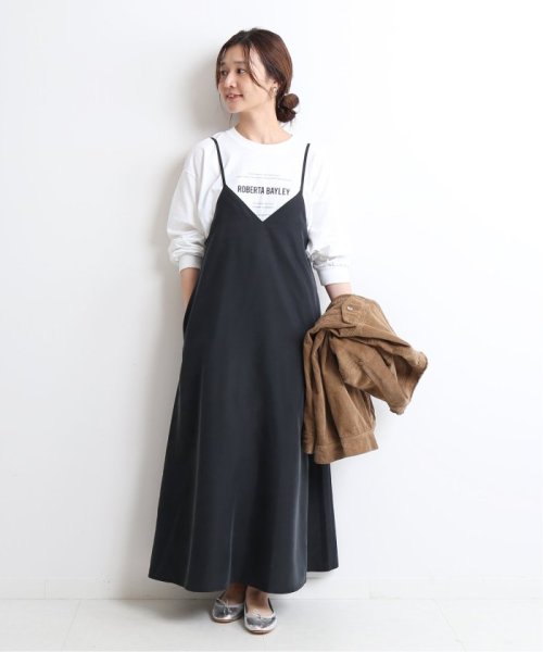 パウダーポプリンキャミワンピース スローブ イエナ Slobe Iena D Fashion
