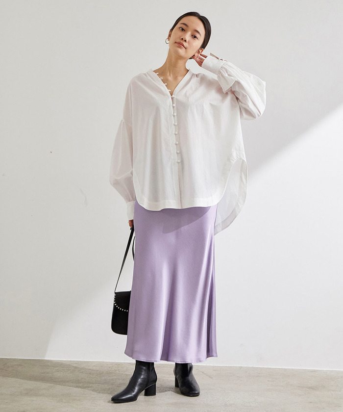 セール 50%OFF】ドロップバルーンスリーブブラウス(503413718
