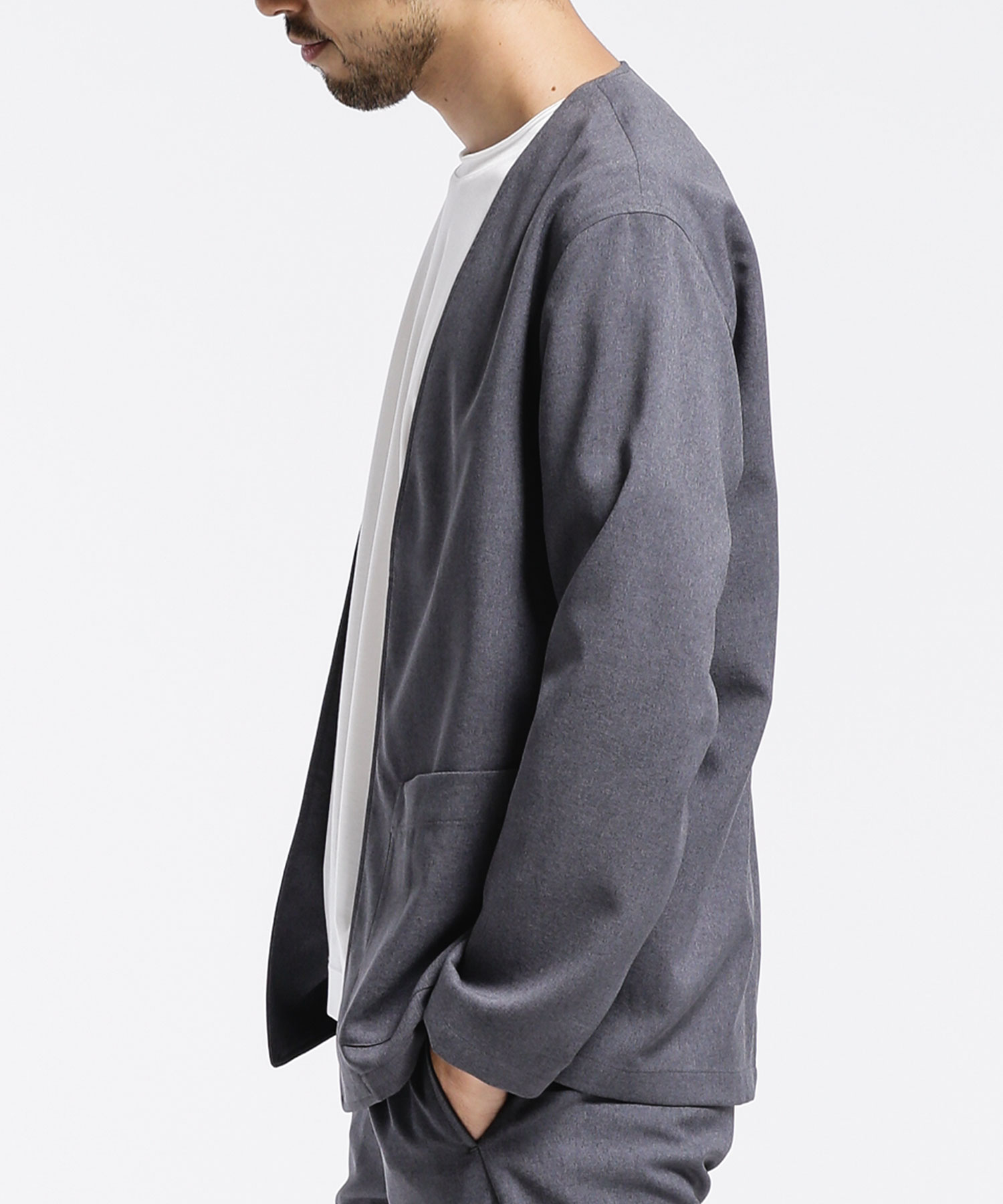 セール】【magaseek/dfashion】別注ドライタッチノーカラー