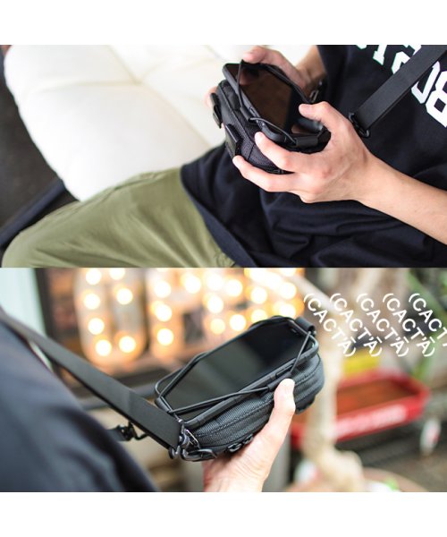 カクタ スマホ ポーチ ショルダーバッグ ポシェット メンズ ブランド 縦 横 Cacta Cac 1013 カクタ Cacta D Fashion