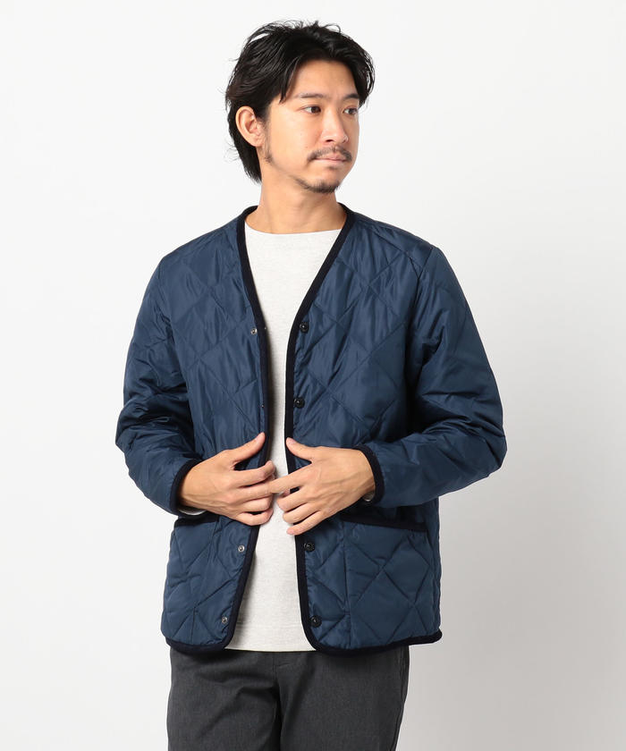 クーポン】【TAION/タイオン】CITY LINE PIPING V NECK CARDIGAN