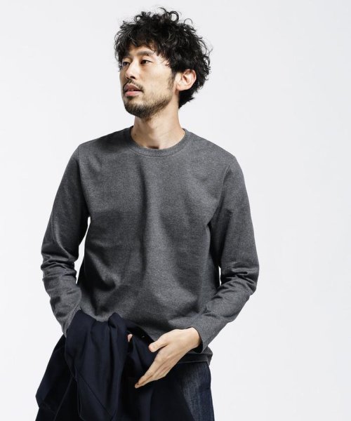 汗染み防止 Anti Soaked ヘビークルーネック 長袖 ナノ ユニバース Nano Universe D Fashion 汗染み防止 Anti Soaked ヘビークルーネック 長袖 ナノ ユニバース Nano Universe D Fashion