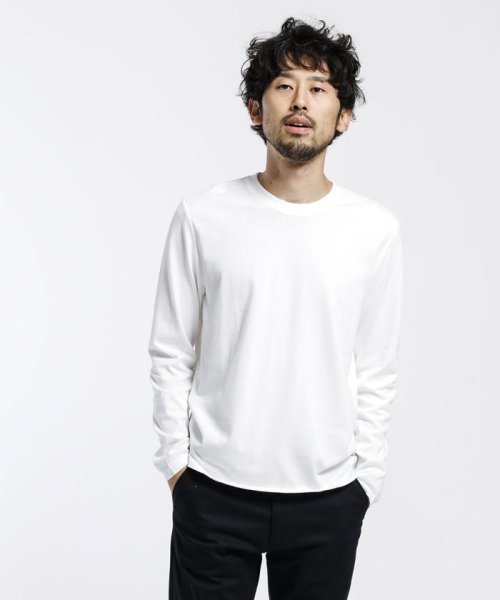 汗染み防止 Anti Soaked ヘビークルーネック 長袖 ナノ ユニバース Nano Universe D Fashion 汗染み防止 Anti Soaked ヘビークルーネック 長袖 ナノ ユニバース Nano Universe D Fashion