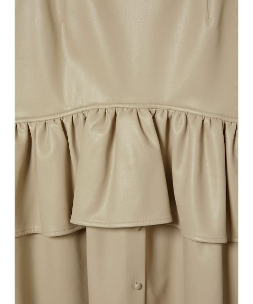 セール フェイクレザーフリルスカート コエル Coel D Fashion