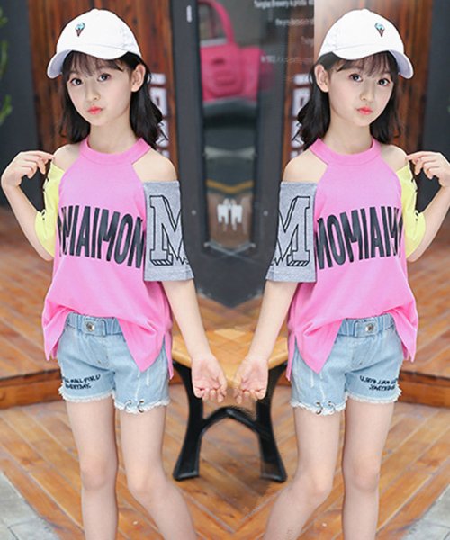 クーポン セール30 Off 子供服 半袖tシャツ キッズ 女の子 英字柄 ドッキング おしゃれ カジュアル 小学生 オフショルダー トップス 韓国子供服 肩出し 通学着 ミニミニストア Miniministore D Fashion クーポン セール30 Off 子供服 半袖tシャツ キッズ 女の子 英字柄 ドッキング おしゃれ カジュアル 小学生 オフショルダー トップス 韓国子供服 肩出し 通学着 ミニミニストア Miniministore D Fashion