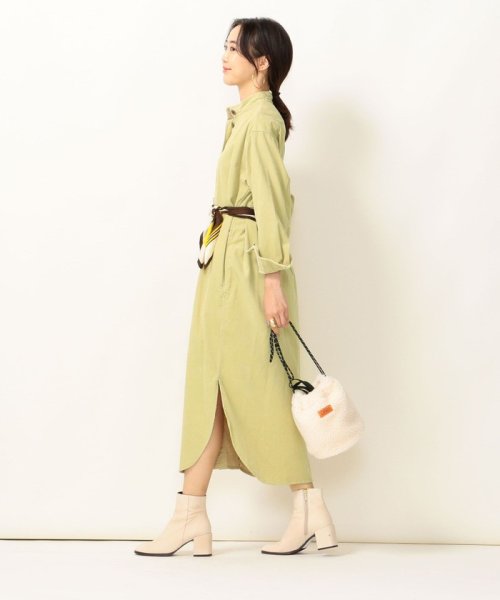 Ships Any コーデュロイ オープン ロングワンピース シップス エニィ ウィメンズ Ships Any Womens D Fashion
