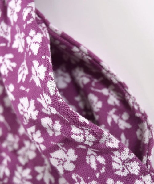 セール 花柄 ジャガード ラウンドヘム ギャザー 裾ライン ワンピース 80cm 140cm ベベ Bebe D Fashion