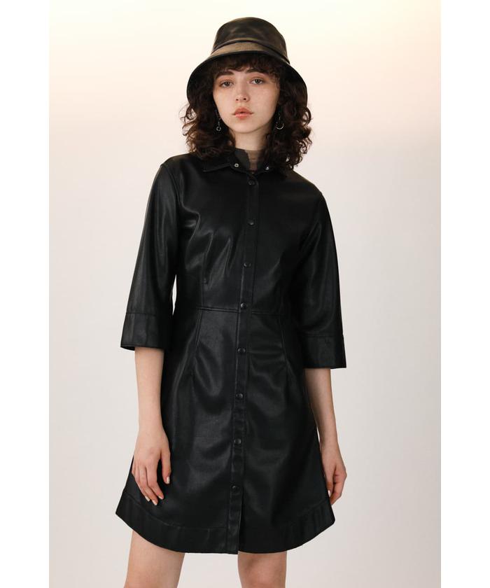 【気質アップ】 LEATHER 50%OFF】SKIN セール ワンピース(503428069) スライ | ワンピース