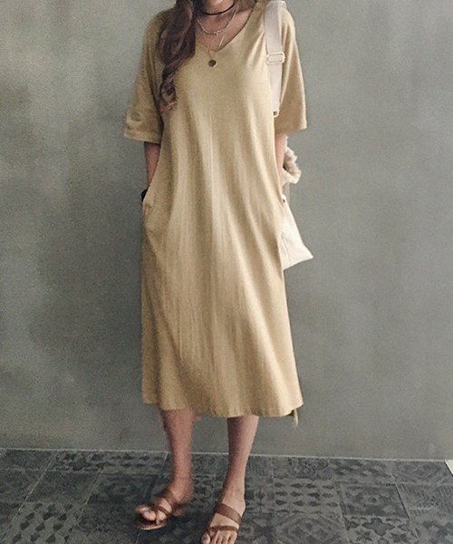 セール Naning9 ナンニング Tシャツロングワンピース Tシャツ ワンピース 無地 ゆったり ルーズ トレンド ナンニング Naning9 D Fashion セール Naning9 ナンニング Tシャツロングワンピース Tシャツ ワンピース 無地 ゆったり ルーズ トレンド ナンニング Naning9 D Fashion