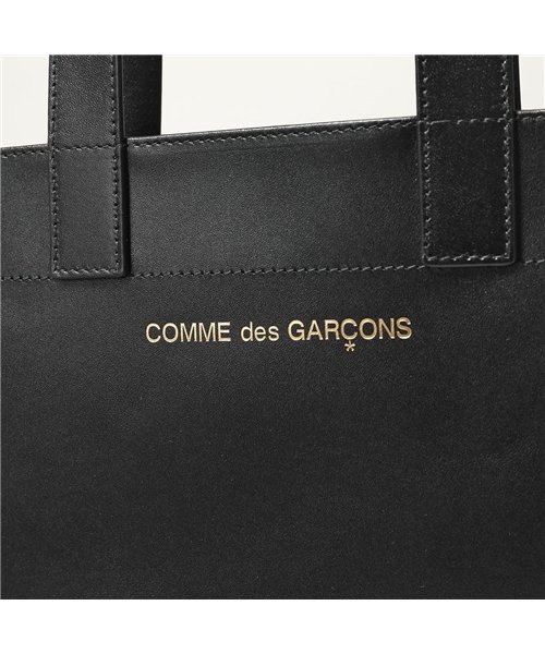 セール Comme Des Garcons コムデギャルソン Sa9002 レザー トートバッグ ロゴ Black メンズ コムデギャルソン Comme Des Garcons D Fashion