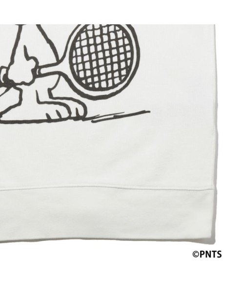 セール リラックスクルーネックスウェット Tennis Snoopy Marshmallow リーバイス Levi S D Fashion