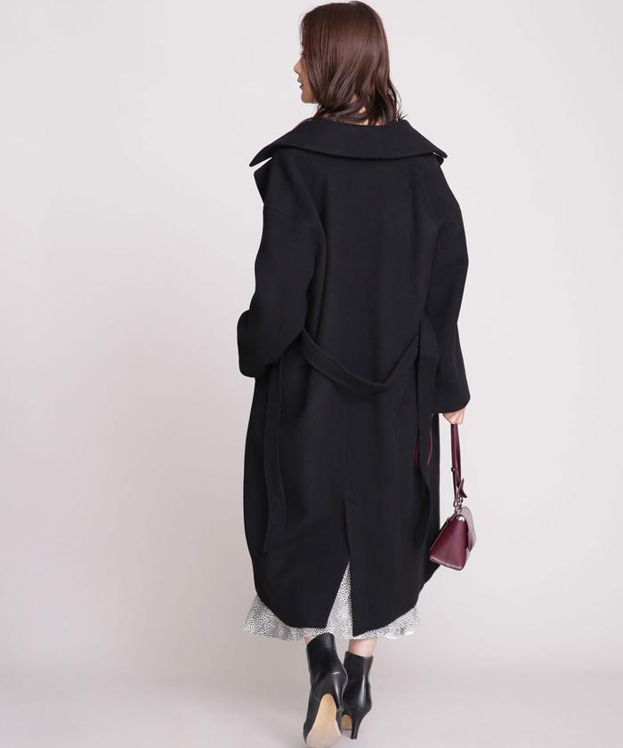 セール】MANTECOオーバーサイズベルテッドチェスターコート セール】MANTECOオーバーサイズベルテッドチェスターコート
