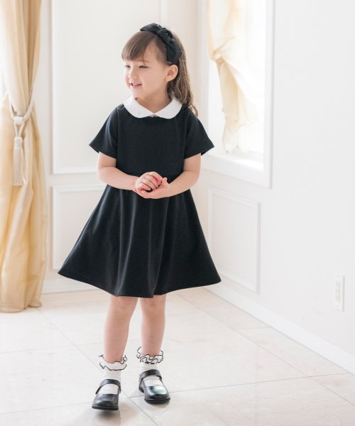 白襟付き半袖ワンピース ノーカラーボレロアンサンブル 入学式 キャサリンコテージ Catherine Cottage D Fashion