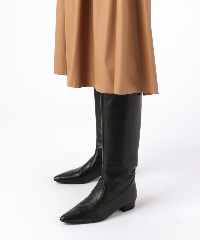 セール 30%OFF】レザーライククロス フロントギャザースカート