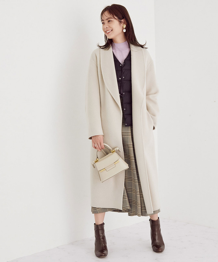 セール 60%OFF】ウールショールカラーリバーロングコート セール 60%OFF】ウールショールカラーリバーロングコート