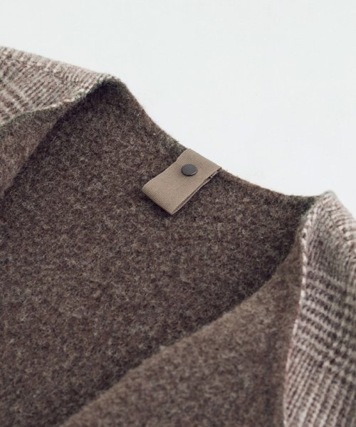 セール ウールリバーノーカラーロングコート ロペ Rope D Fashion