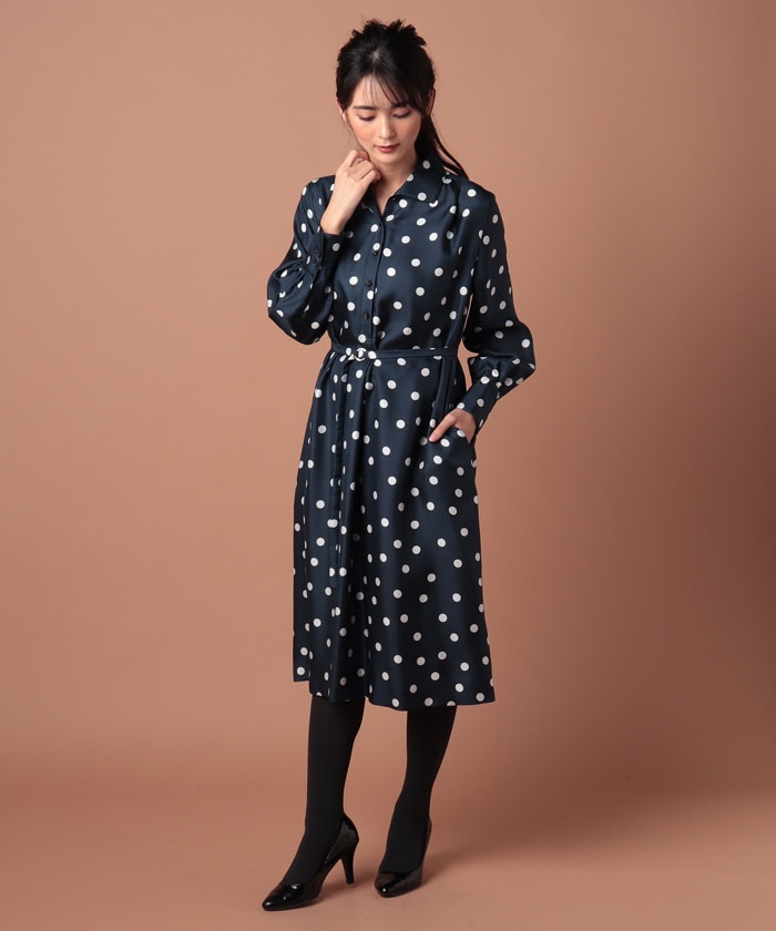 セール】オールド イングランド OLD ENGLAND シルクポルカドット セール】オールド イングランド OLD ENGLAND シルクポルカドット