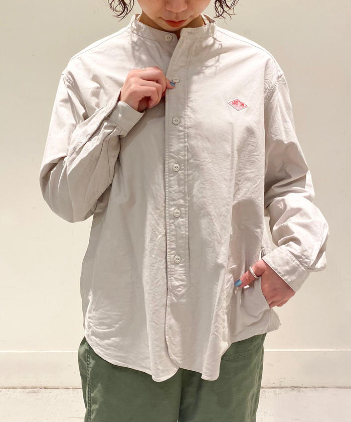 DANTON バンドカラーシャツ　 36 クーポン】【DANTON/ダントン】バンドカラーシャツ SHIRTS YOX