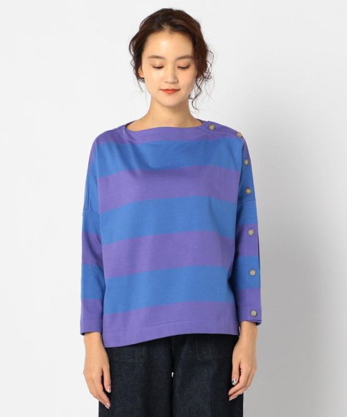 セール Traditional Weatherwear トラディショナル ウェザーウェア 袖釦ボーダーカットソーtシャツ フレディアンドグロスター Fredy Gloster D Fashion