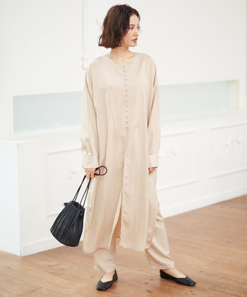 セール 前後2wayワンピース パンツセットアップ ナノ ユニバース Nano Universe D Fashion セール 前後2wayワンピース パンツセットアップ ナノ ユニバース Nano Universe D Fashion