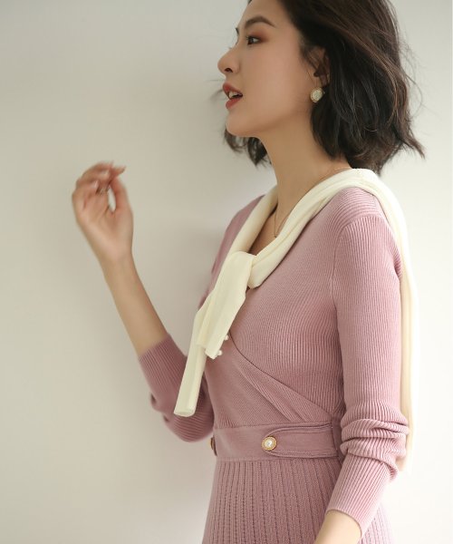 セール ウエストタブベルトカシュクールニットワンピース セゾン ド パピヨン Saison De Papillon D Fashion セール ウエストタブベルトカシュクールニットワンピース セゾン ド パピヨン Saison De Papillon D Fashion