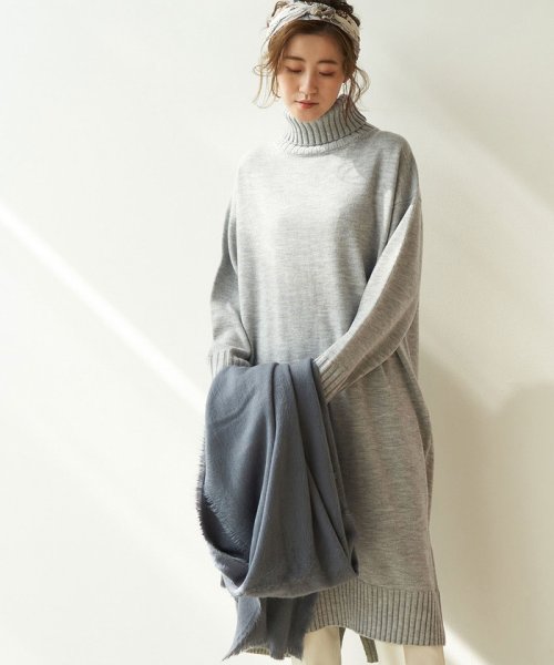 セール 19 Off 静電気防止 バックスリットハイネックニットワンピース ロペピクニック Rope Picnic D Fashion