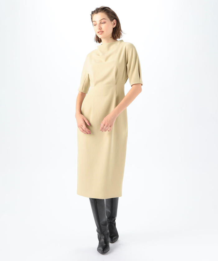 ballsey ウエストタックワンピース　34 ブラックドレス　トゥモローランド ballsey ウエストタックワンピース 34 ブラックドレス