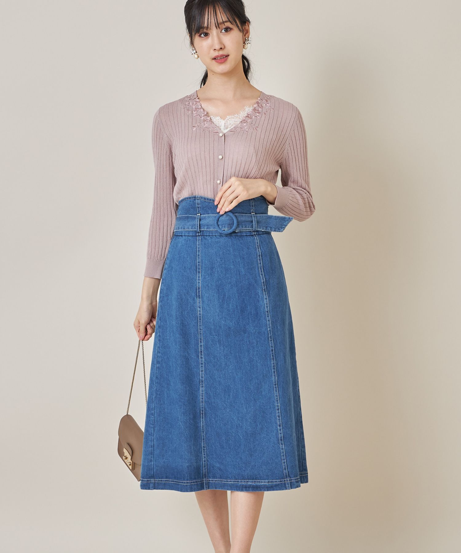 トッコです…ジャンパースカート セール】トッコクローゼット tocco closet ベルト付き2WAY