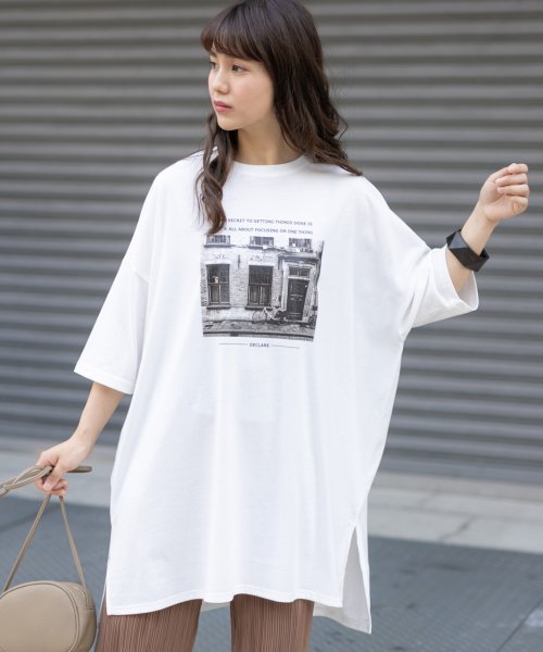 セール43 Off フロントプリントビッグtシャツ フォトプリント モノクロ サイドスリット クルーネック 7分袖 後さがり オーバーサイズ トップス Tシャツ レディース 秋 アドティエ Ad Thie D Fashion セール43 Off フロントプリントビッグtシャツ フォトプリント モノクロ サイドスリット クルーネック 7分袖 後さがり オーバーサイズ トップス Tシャツ レディース 秋 アドティエ Ad Thie D Fashion
