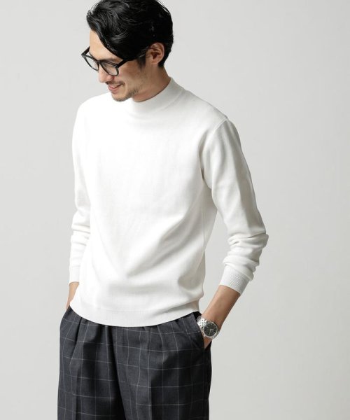 セール 50%OFF】マーセライズドミラノリブモックネックニット(503475017) | ナノ・ユニバース(nano・universe) - d  fashion