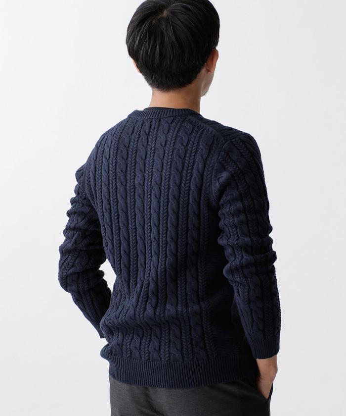 セール】《WEB限定》シルクブレンドコットンケーブルニット セール】《WEB限定》シルクブレンドコットンケーブルニット