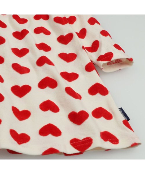 セール 30 Off 子供服 Moujonjon ムージョンジョン ハート柄ワンピース 80cm 140cm M ムージョンジョン Moujonjon D Fashion
