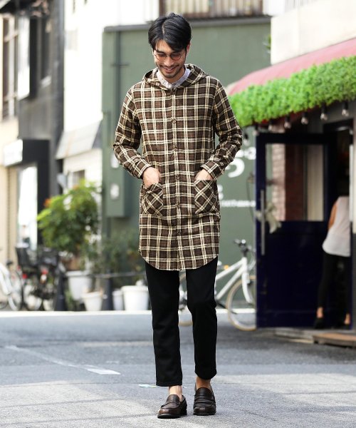ネルロング丈パーカーシャツ 長袖シャツ パーカー メンズ カジュアル チェック ネルシャツ 長袖 シャツ トップス ロング ジギーズショップ Jiggys Shop D Fashion ネルロング丈パーカーシャツ 長袖シャツ パーカー メンズ カジュアル チェック ネルシャツ 長袖 シャツ トップス ロング ジギーズショップ Jiggys Shop D Fashion