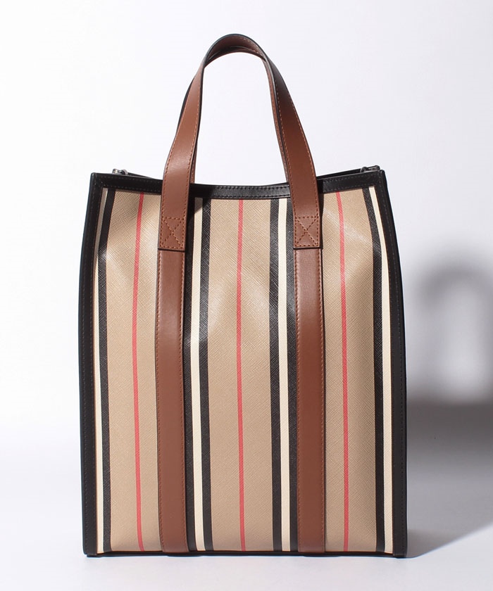 セール】【BURBERRY】ストライプトートバッグ/LL SM NS BOOK セール】【BURBERRY】ストライプトートバッグ/LL SM NS BOOK