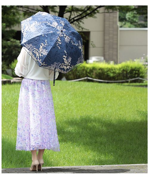 刺繍レースの晴雨兼用折りたたみ日傘(503493112) | サワアラモード 
