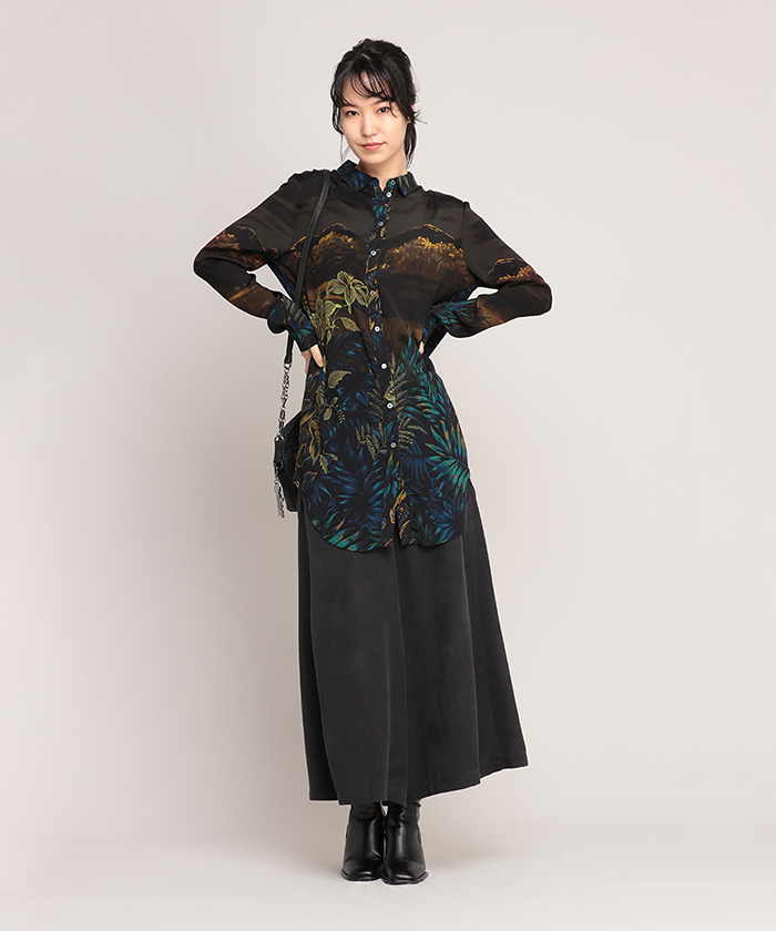 デシグアル Desigual ロングTシャツ VITI （レッド