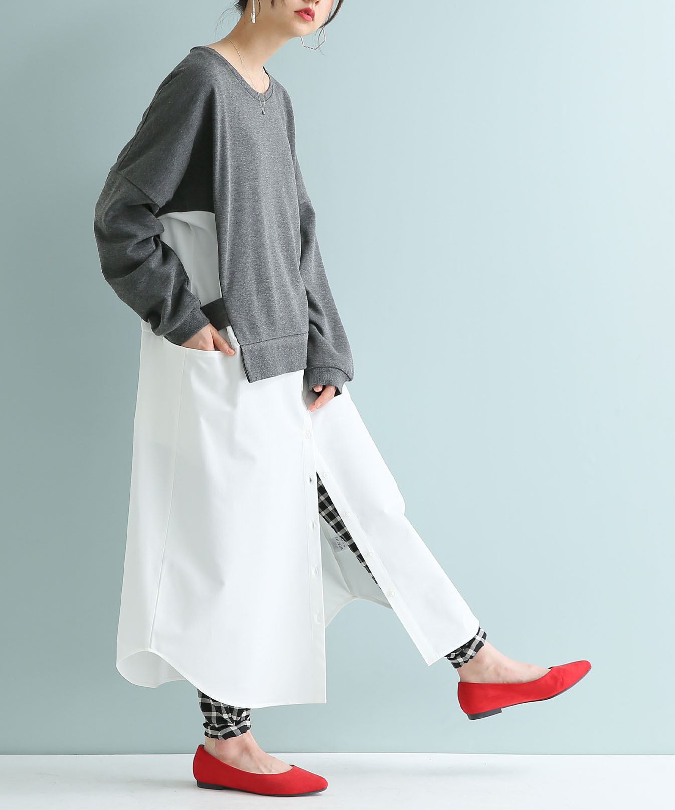 bibiy Francis vest op トレンチワンピース